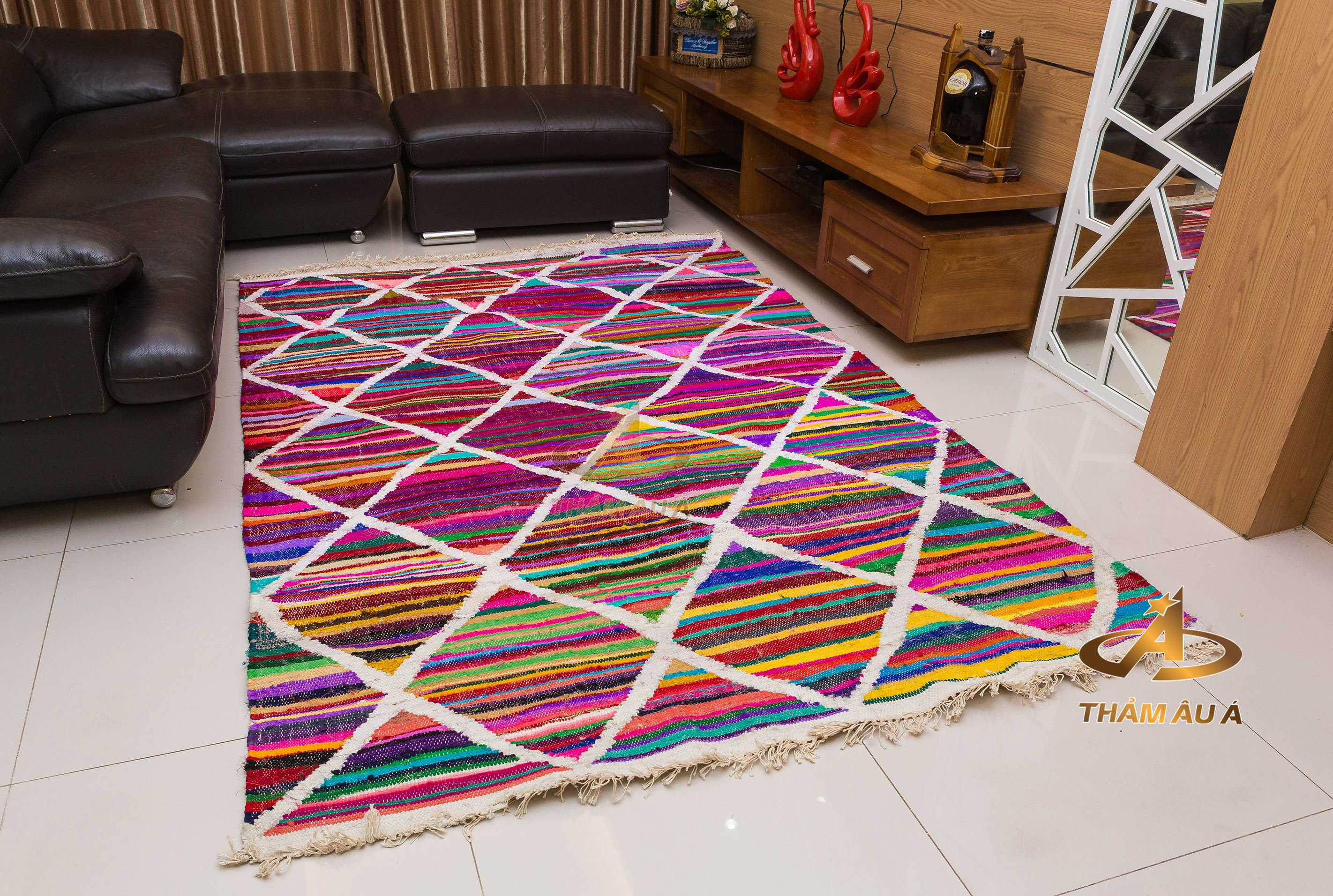 Thảm Trang Trí Nhập Khẩu BEDUINI 422 RAINBOW